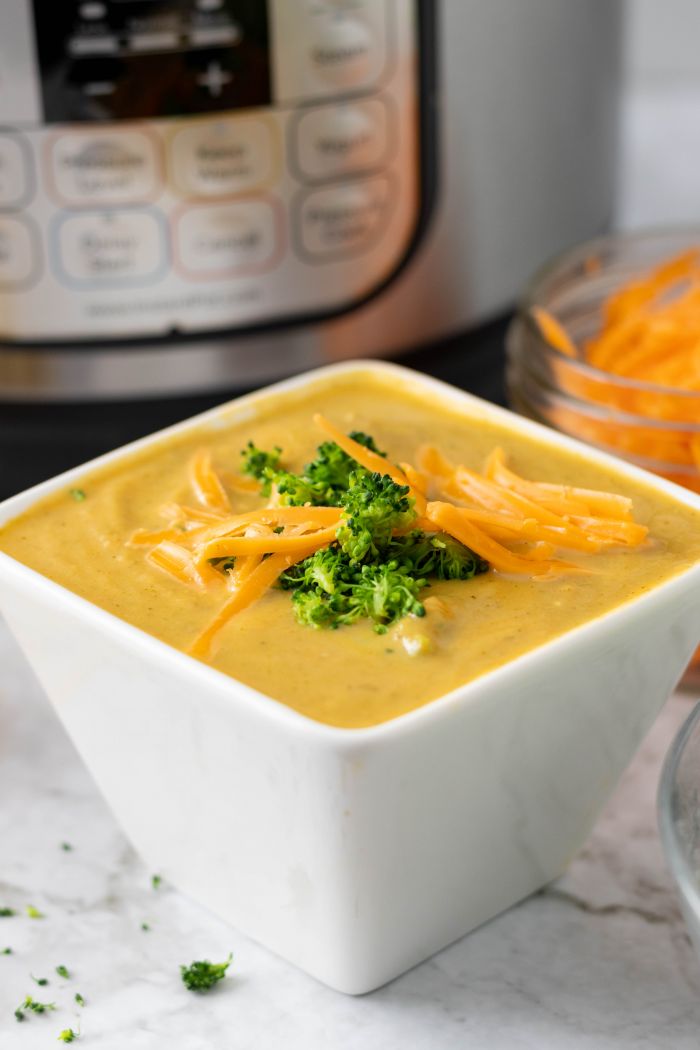 The Kollee Kitchen Instant Pot Broccoli Cheddar Soup